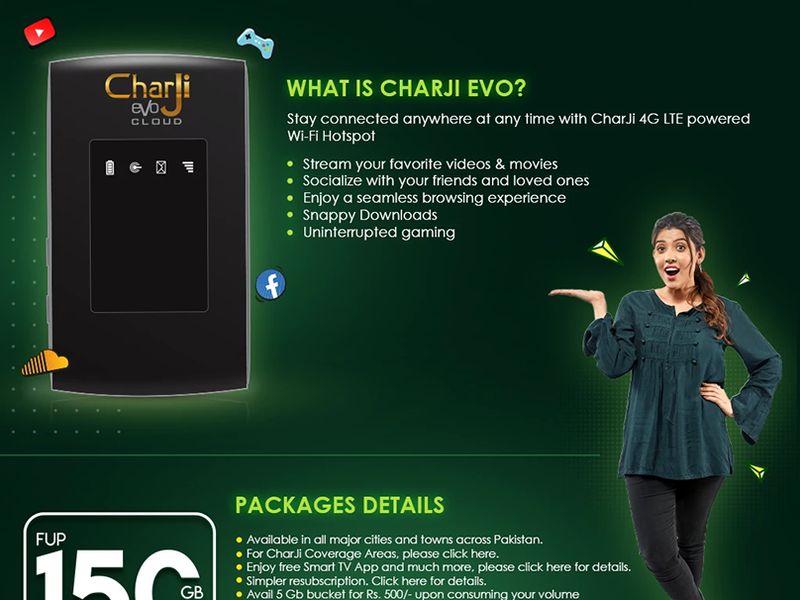 PTCL CharJi & Touch App — E-Commerce Page & UI/UX