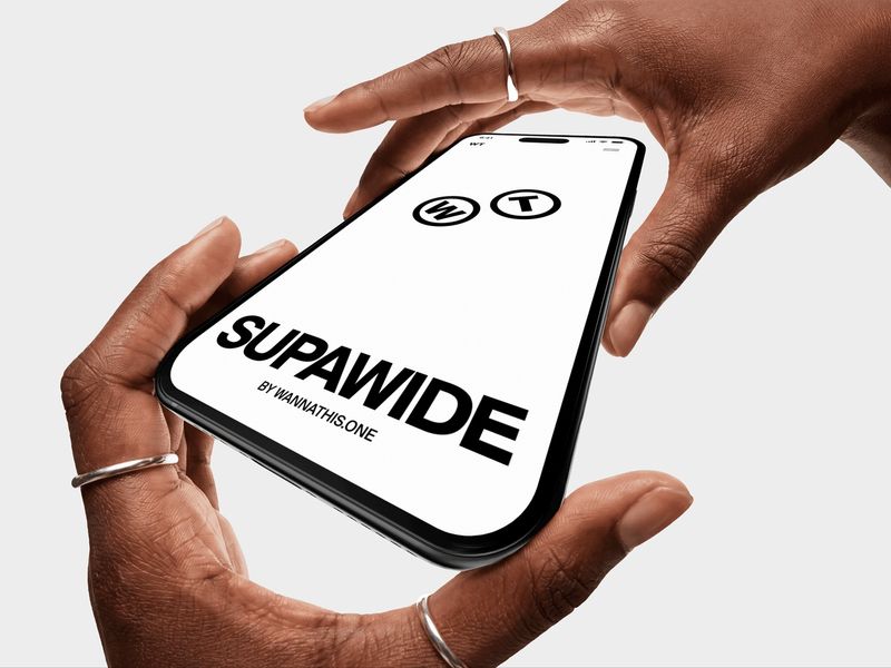 Wide Angle iPhone Mockups in Hands