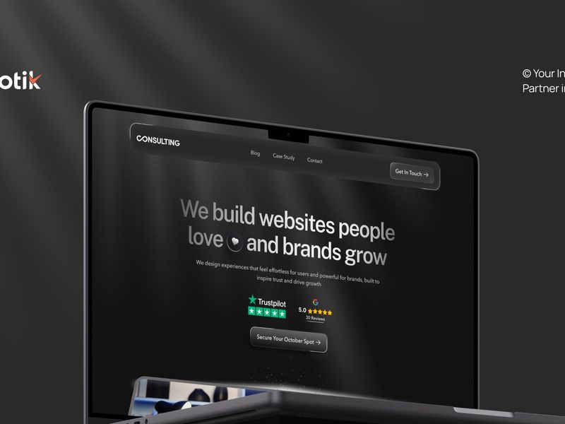 Consulting | Digital Marketing Agency Website UI UX Design