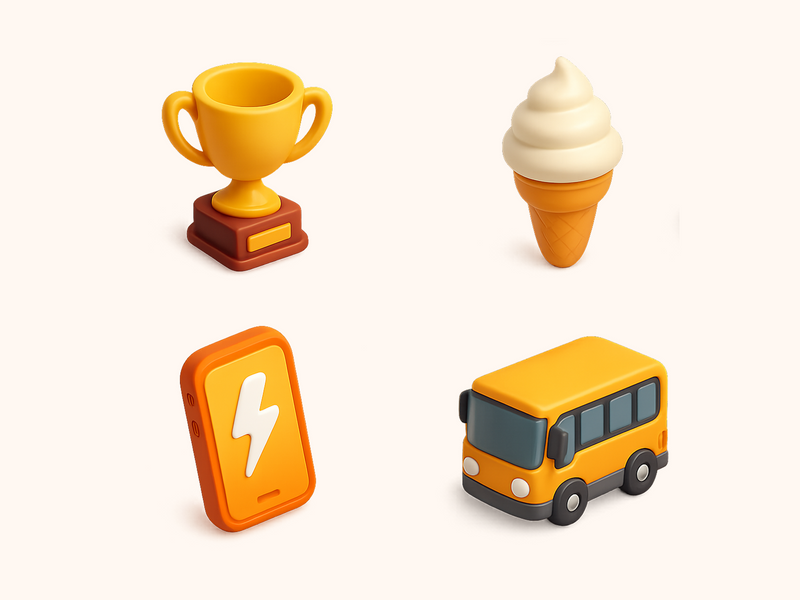 3D icons by Jayesh Kanade