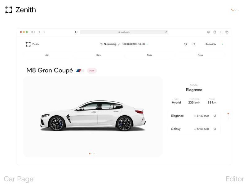 car configurator \ Zenith®