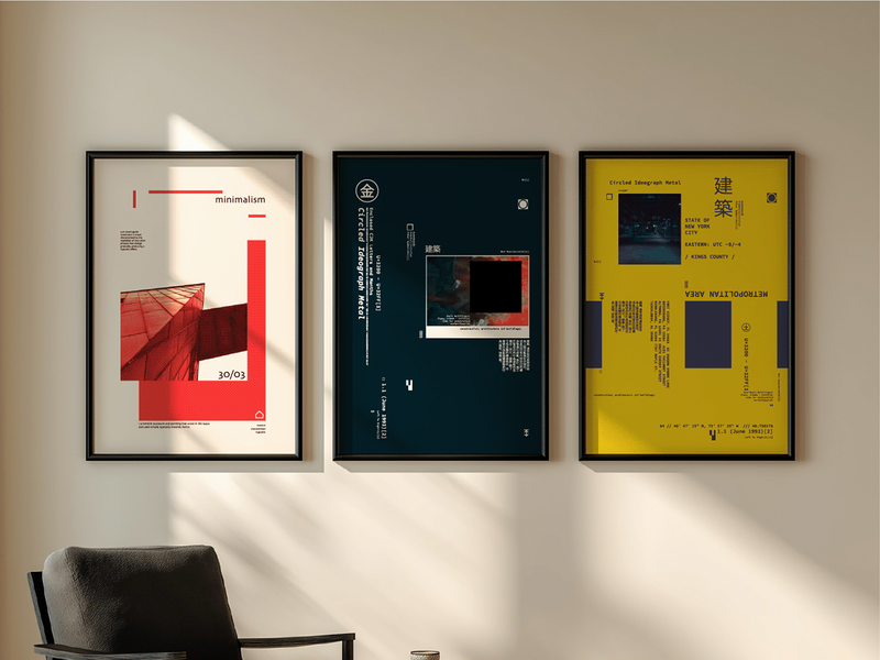 Free 3 AI Posters — Minimal & Architectural Series