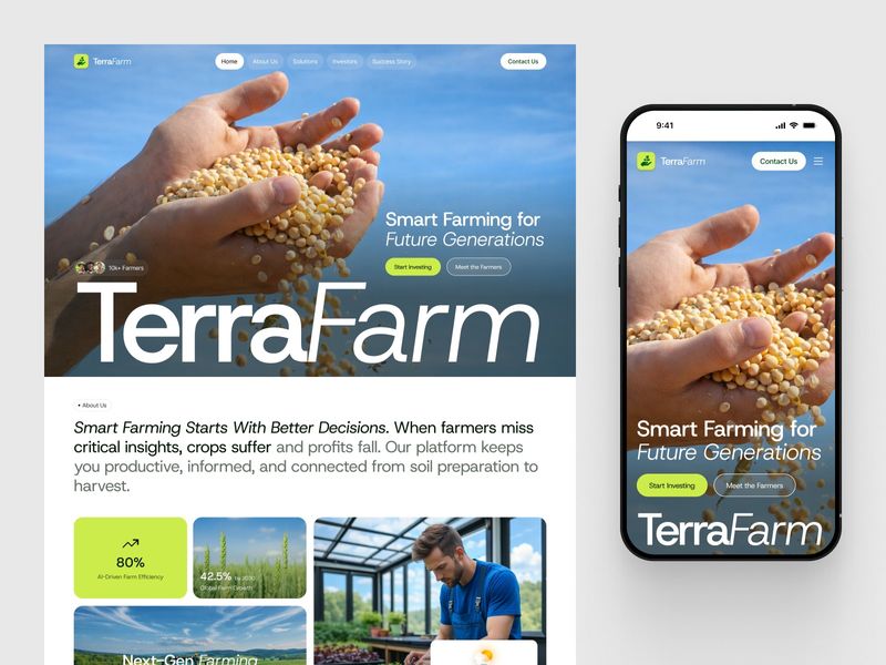 TerraFarm - Modern Farming Website