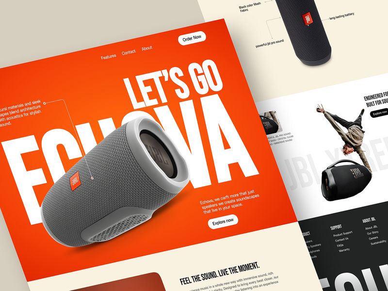 JBL — Premium Audio Product Website