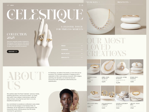 Jewelry E-Commerce Website Design by Lumios Digital