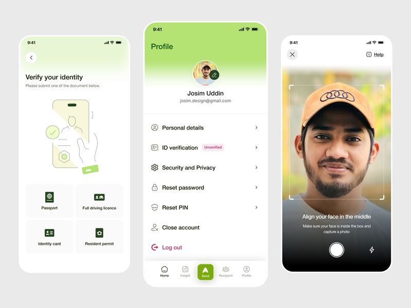 KYC Verification Mobile App UI 