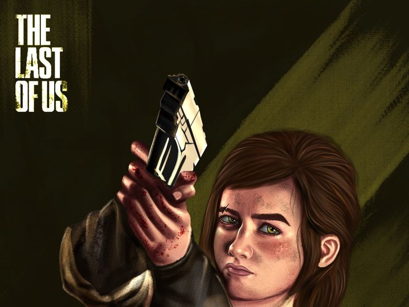 The Last of US illustration Ellie character