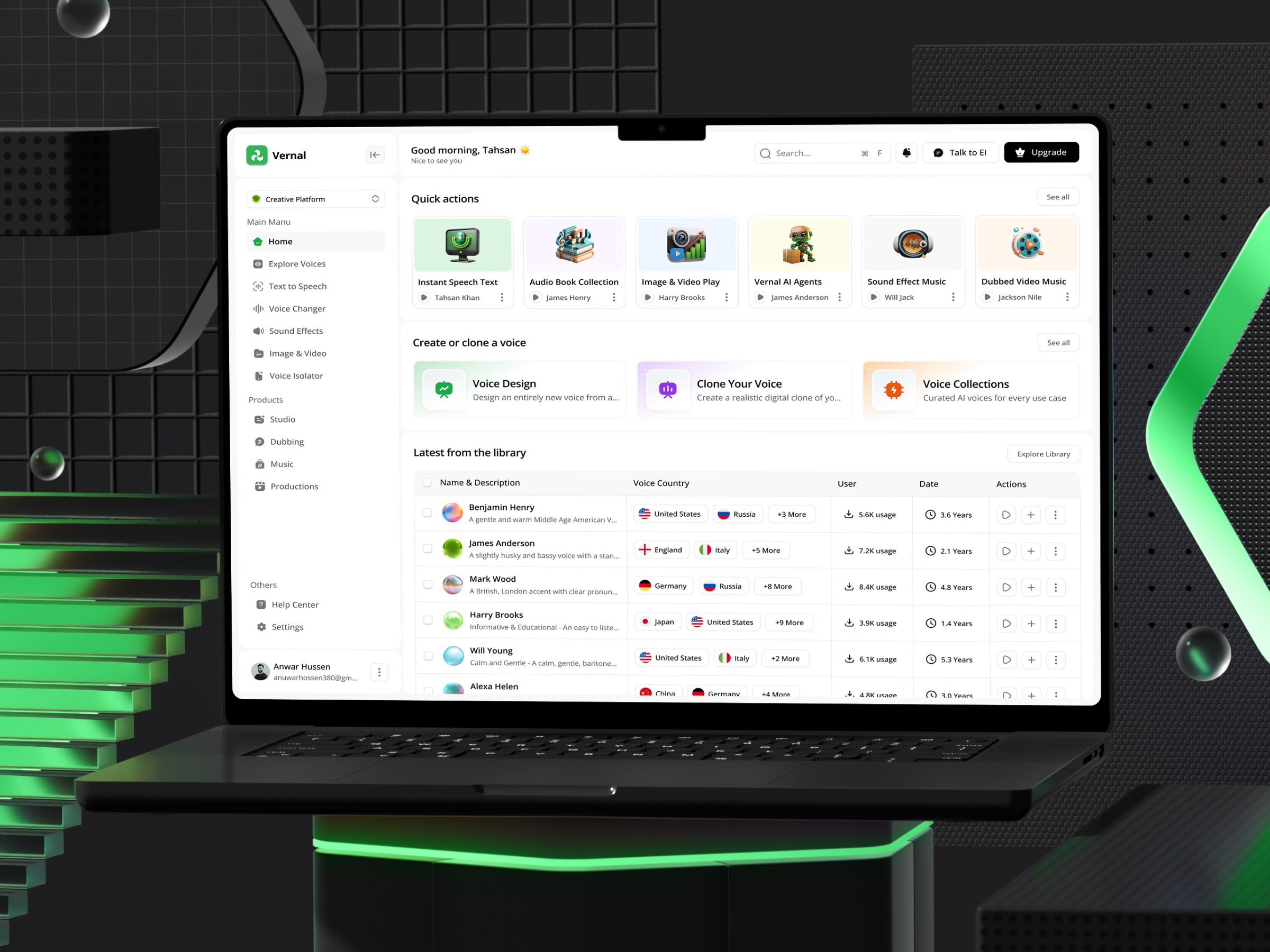 AI Voice Intelligence Dashboard Image 0