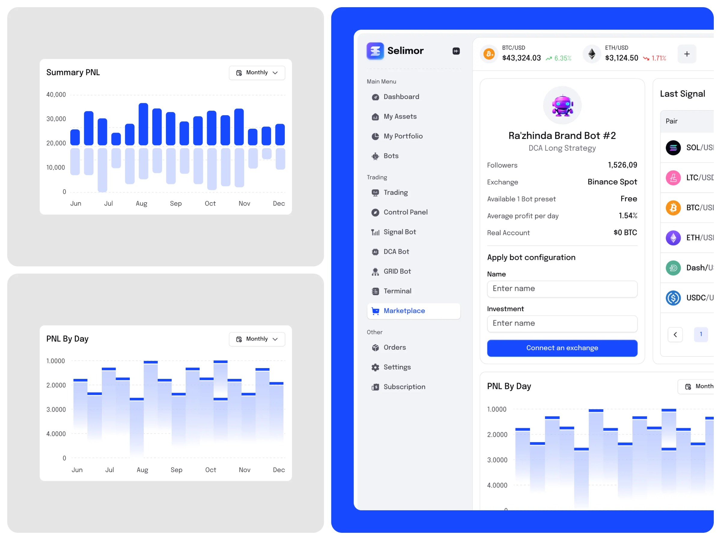 AI Crypto Trading Marketplace Details Dashboard Design Image 0