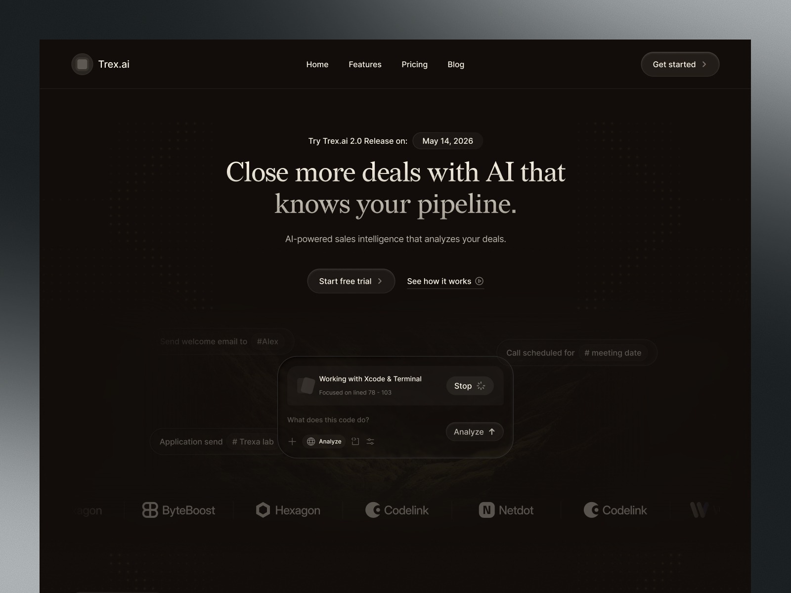 Trex.ai – AI Sales Intelligence Website Design Image 4