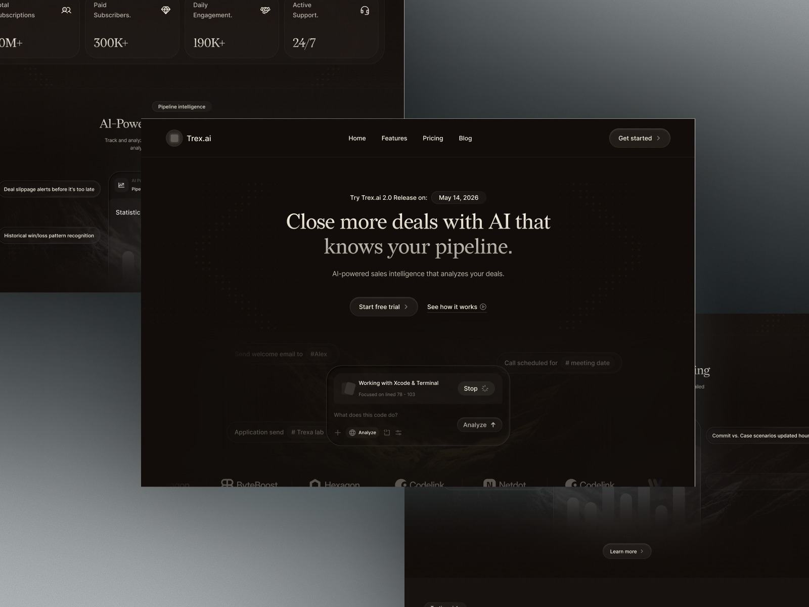 Trex.ai – AI Sales Intelligence Website Design Image 5