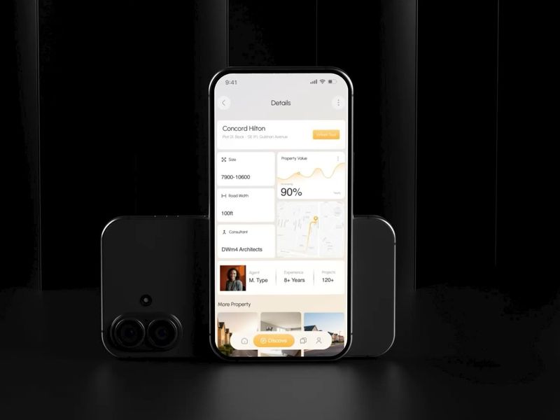 Real Estate Mobile App UI UX Design with Motion