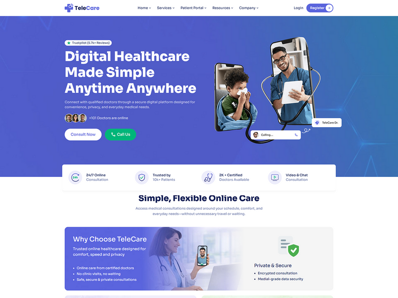 Telehealth & Online Doctor Consultation