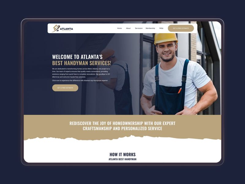 Atlanta Handyman – Local Service Web UI Design