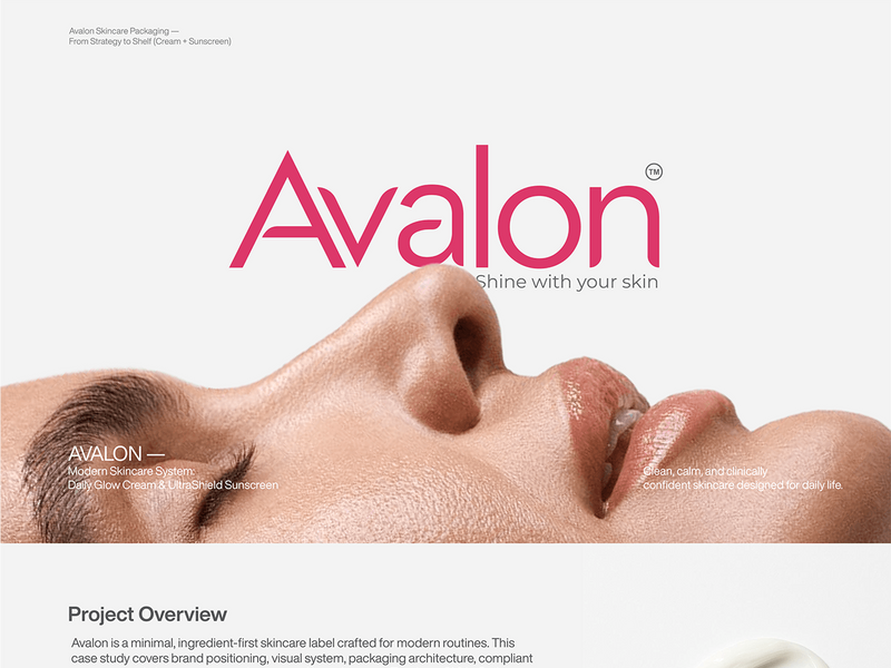 Avalon Skincare (Skin Cream + Sunscreen) Pitch Work