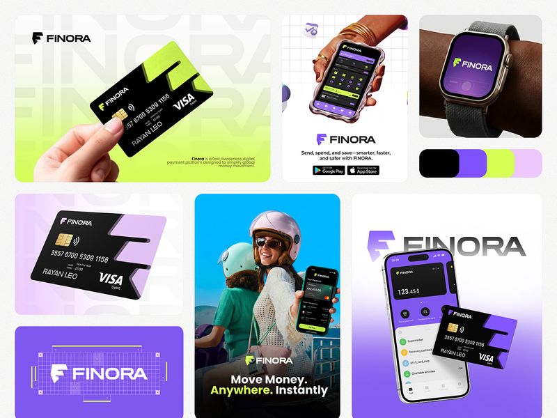 FINORA | Fintech Brand Identity.