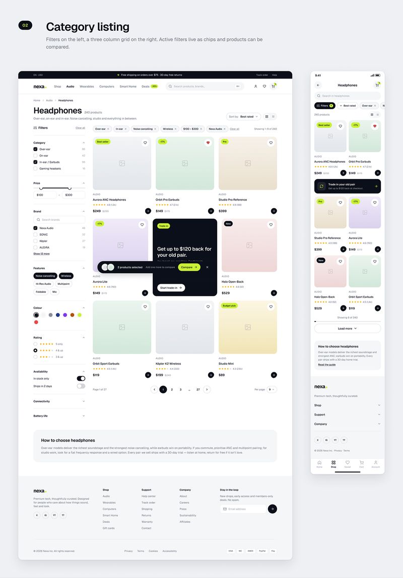 Nexa / E-commerce Experience for a Premium Tech Store — 04