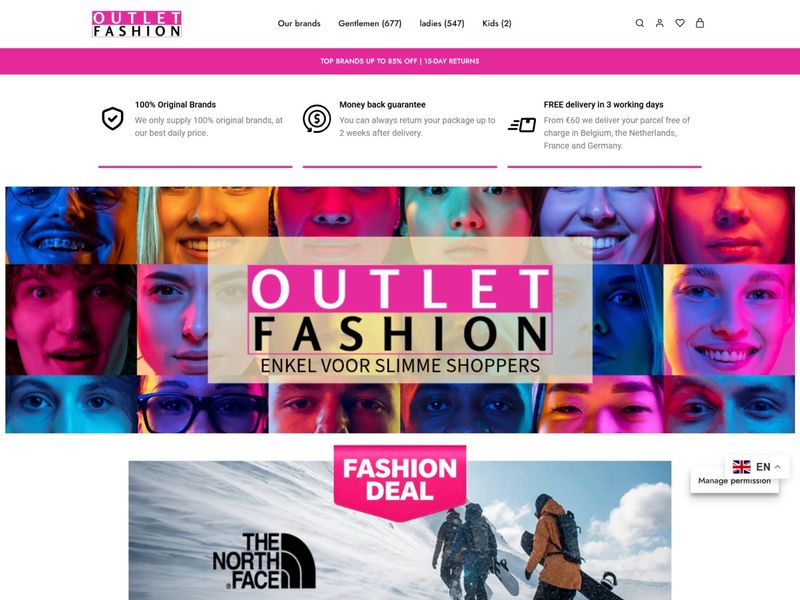 Professional Luxury eCommerce Website Design | Outlet Fashion
