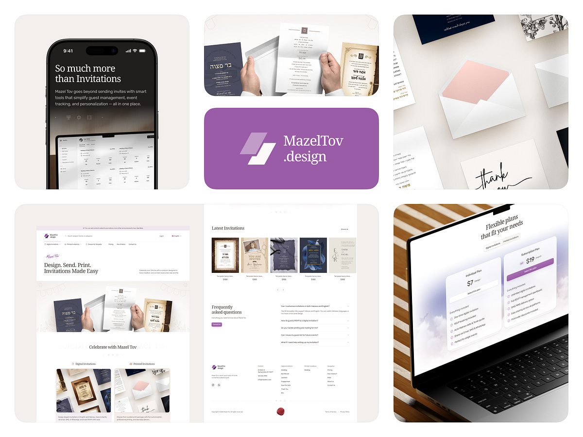 Mazeltov - homepage , Jewish Invitation & Event Platform Image 0