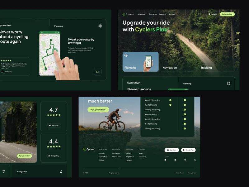 Cyclers Landing Page