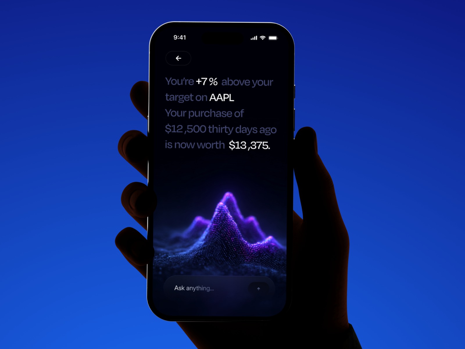 UI Exploration for an AI-powered finance app