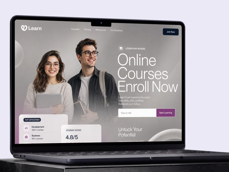Online Course Enroll Learning Website - Learn