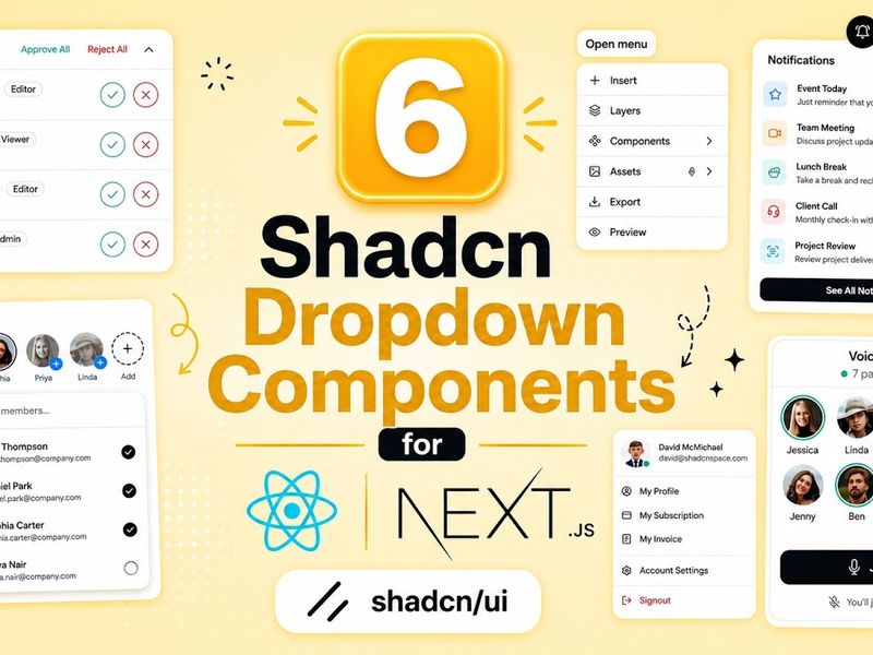 Shadcn Dropdown Components