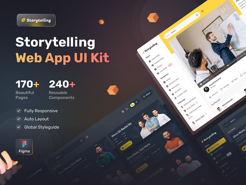 Storytelling - Web App UI Kit