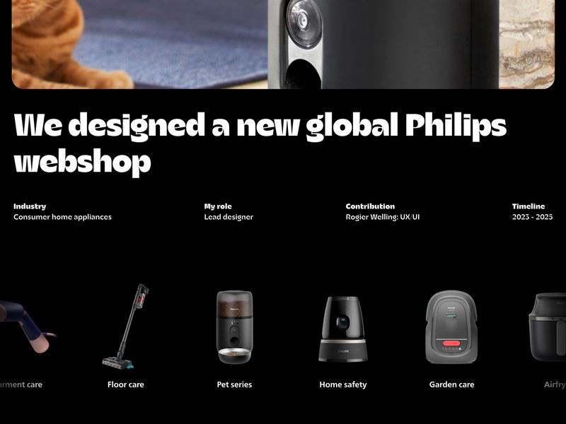 Philips Home Appliances ecom case by Pim van 't Slot