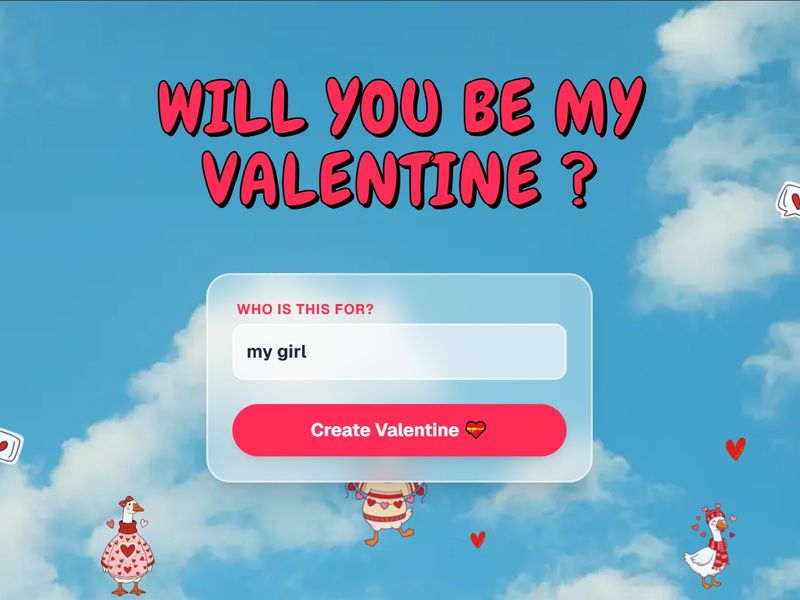 Will You Be My Valentine?