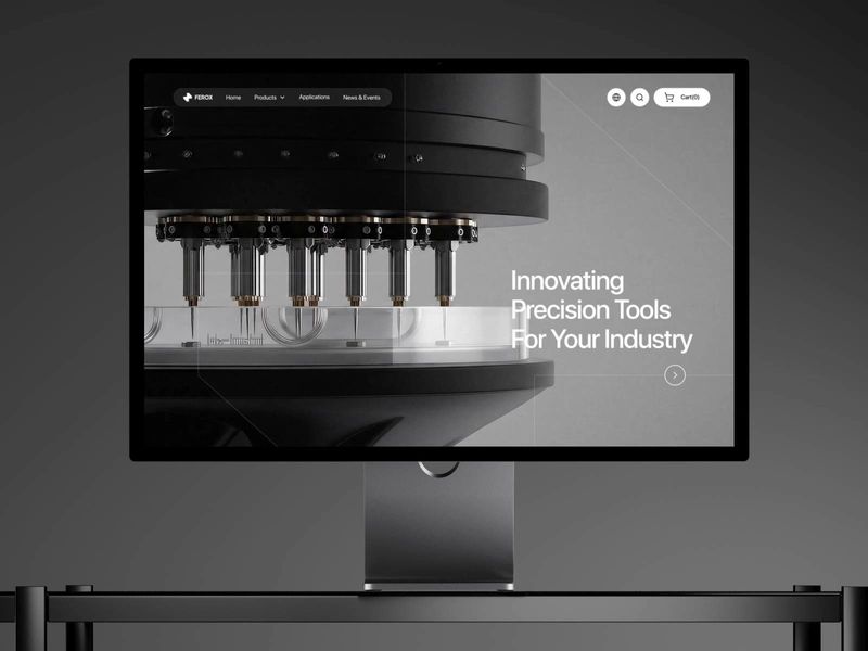 B2B Heavy Machinery Website Design