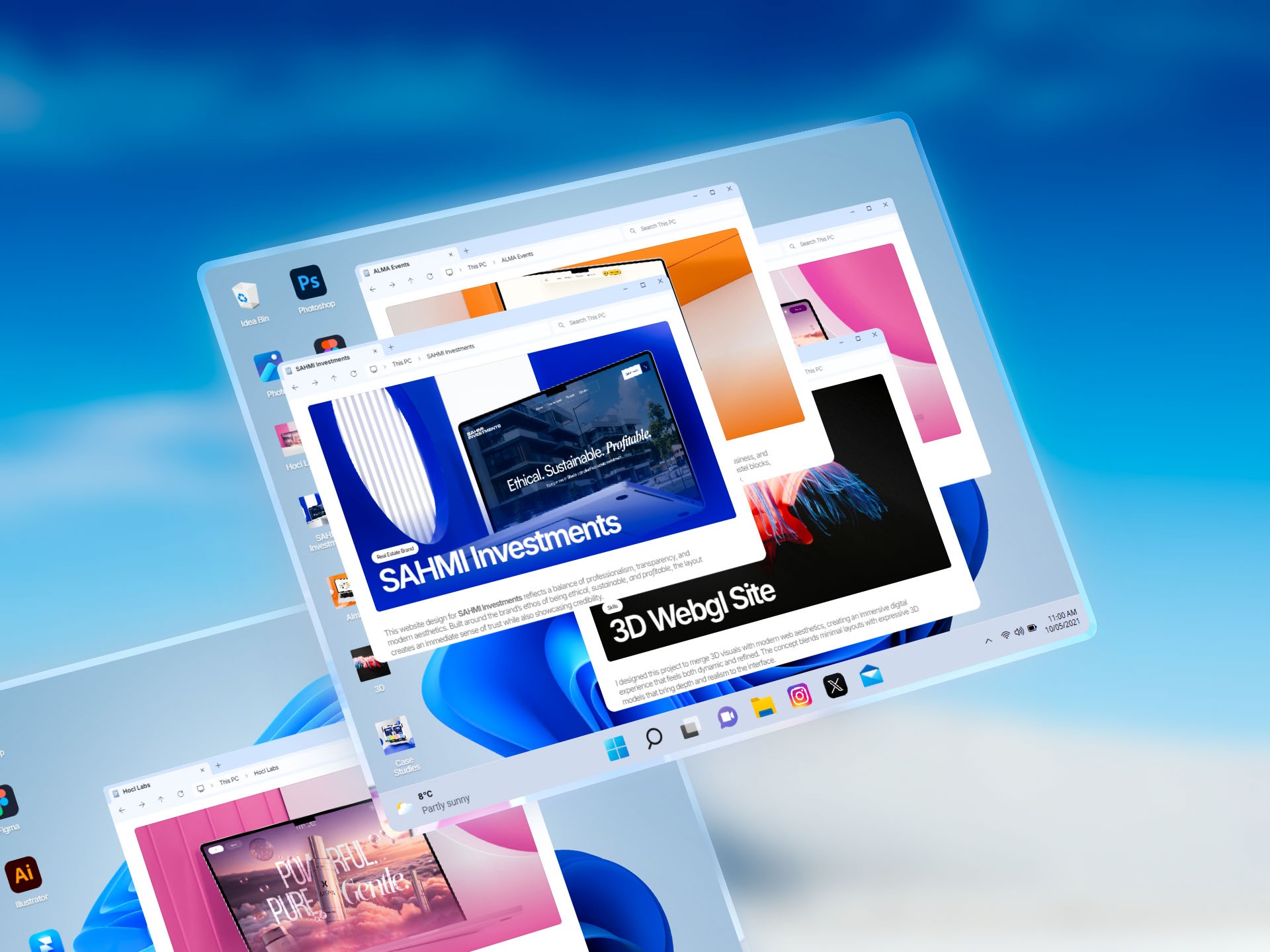 WindowsFolio: Portfolio Website Template Image 1