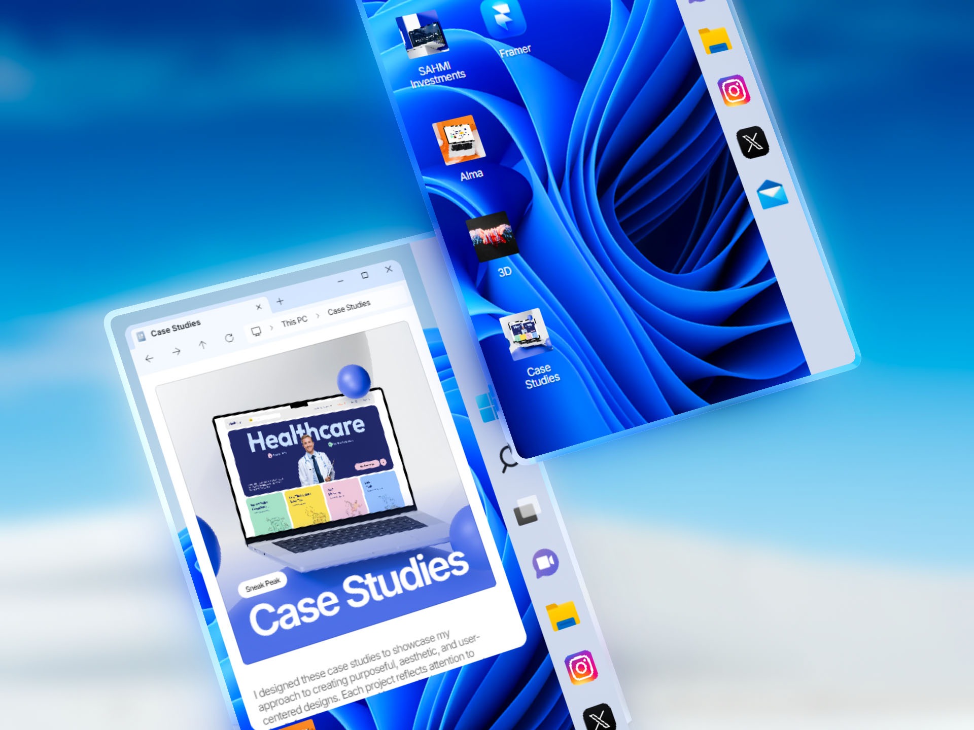 WindowsFolio: Portfolio Website Template Image 2