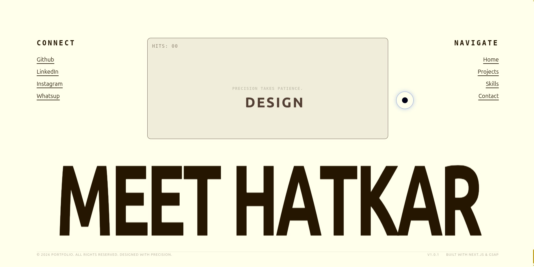 Meet Hatkar — Website Designer & Creative Developer