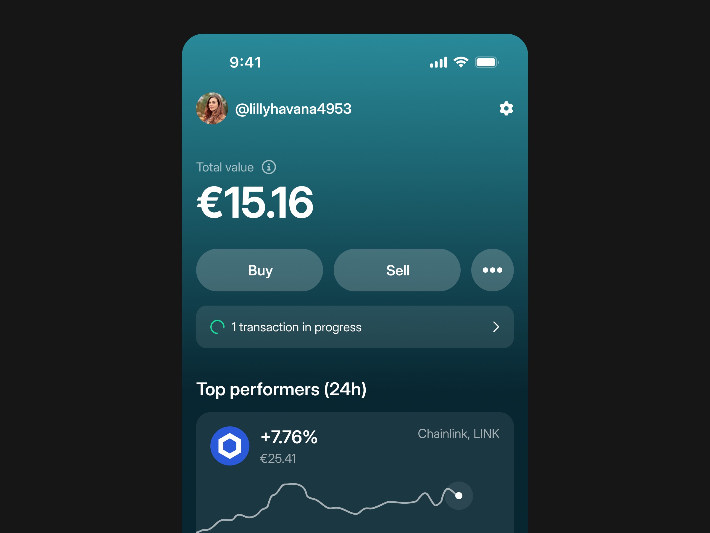Crypto Wallet Homescreen Image 0