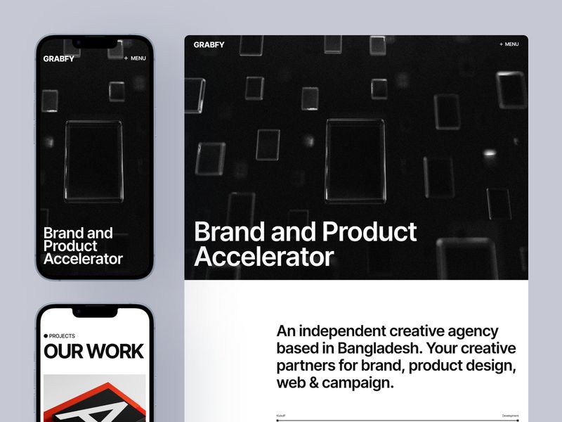 Grabfy: Responsive Portfolio Website Template by Grabui Library — Framer Marketplace