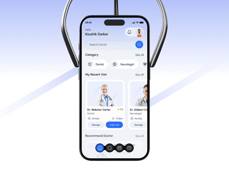 Doctolib | Doctor Appointment Mobile App UI UX Design