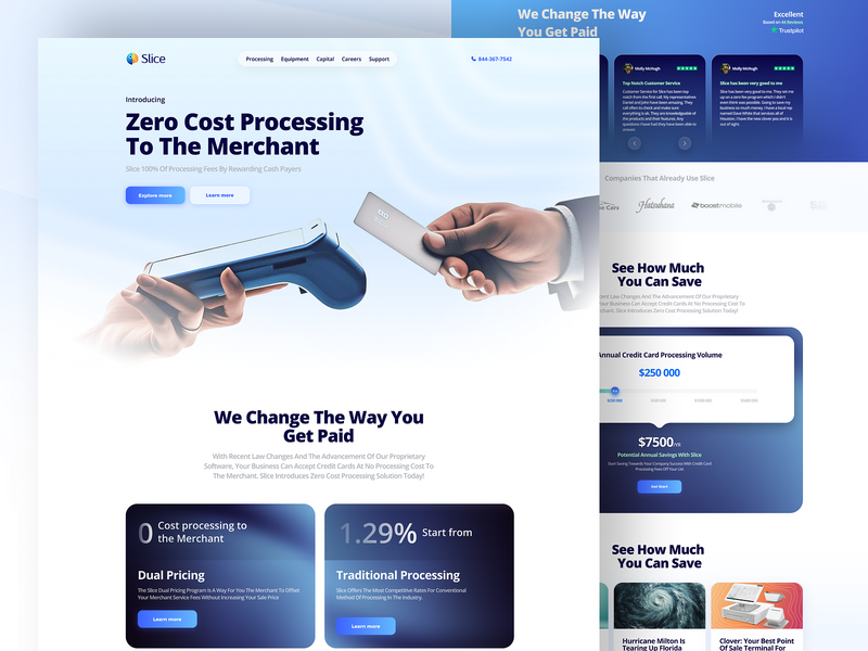 Slice - Finance Payment Service Website by Mostafizur Rahaman