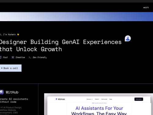 Yashwin Ghosh | Designer for GenAI experiences