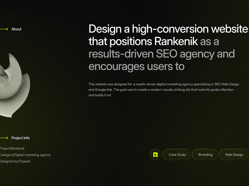 Rankenik - Website UI UX Design Case Study | Taqwah