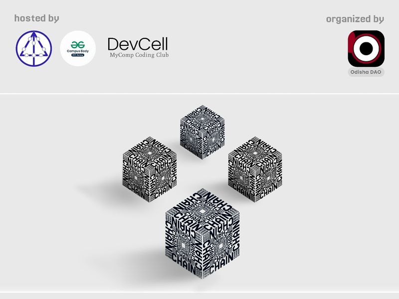 block chain seminar poster . 