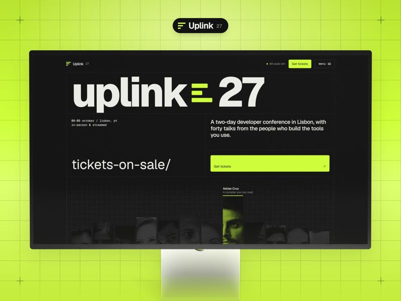 Uplink 27 · Tech Conference Framer Template