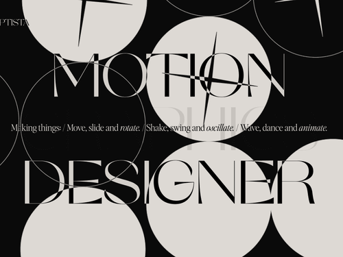 Miguel Baptista × Motion Graphics Designer