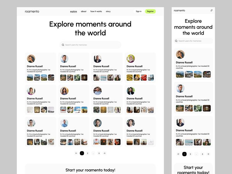 Roamento - Explore Moments