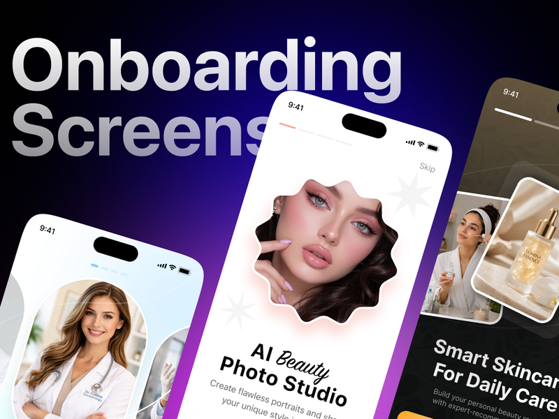 First Look - Mobile App Onboarding Flow - Mobile design asset by ui8