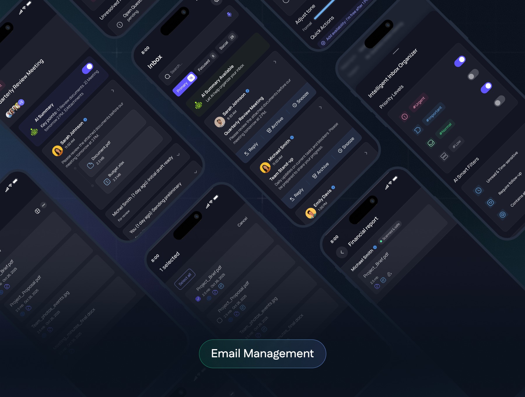Aura – Professional AI Assistant Mobile App UI Kit Image 2