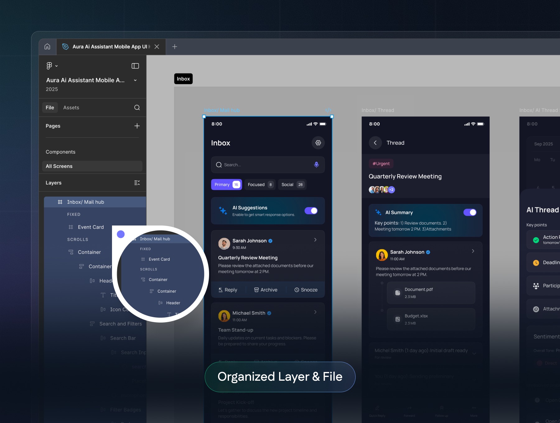 Aura – Professional AI Assistant Mobile App UI Kit Image 6