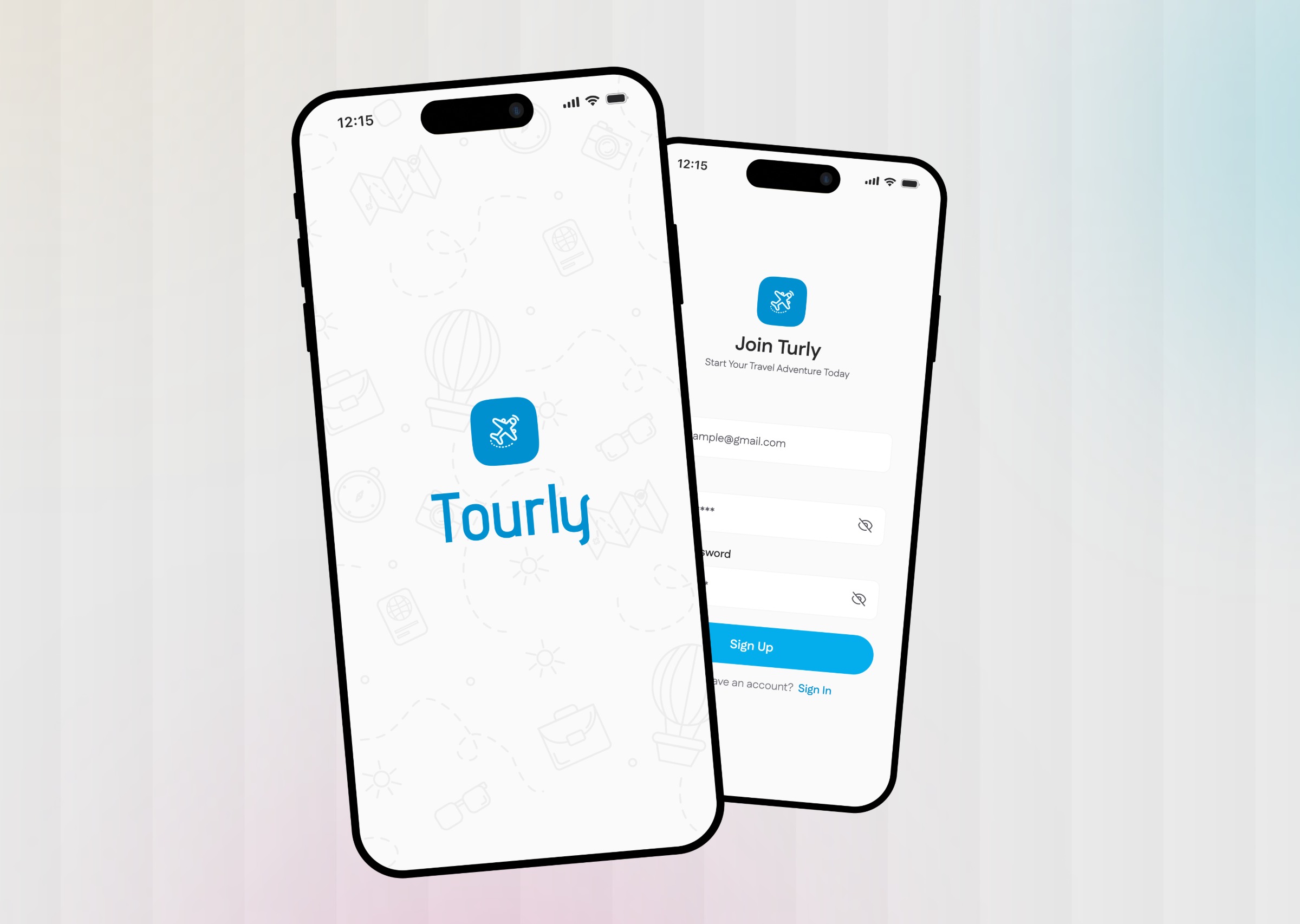 Tourly Travel App UI Design Image 0