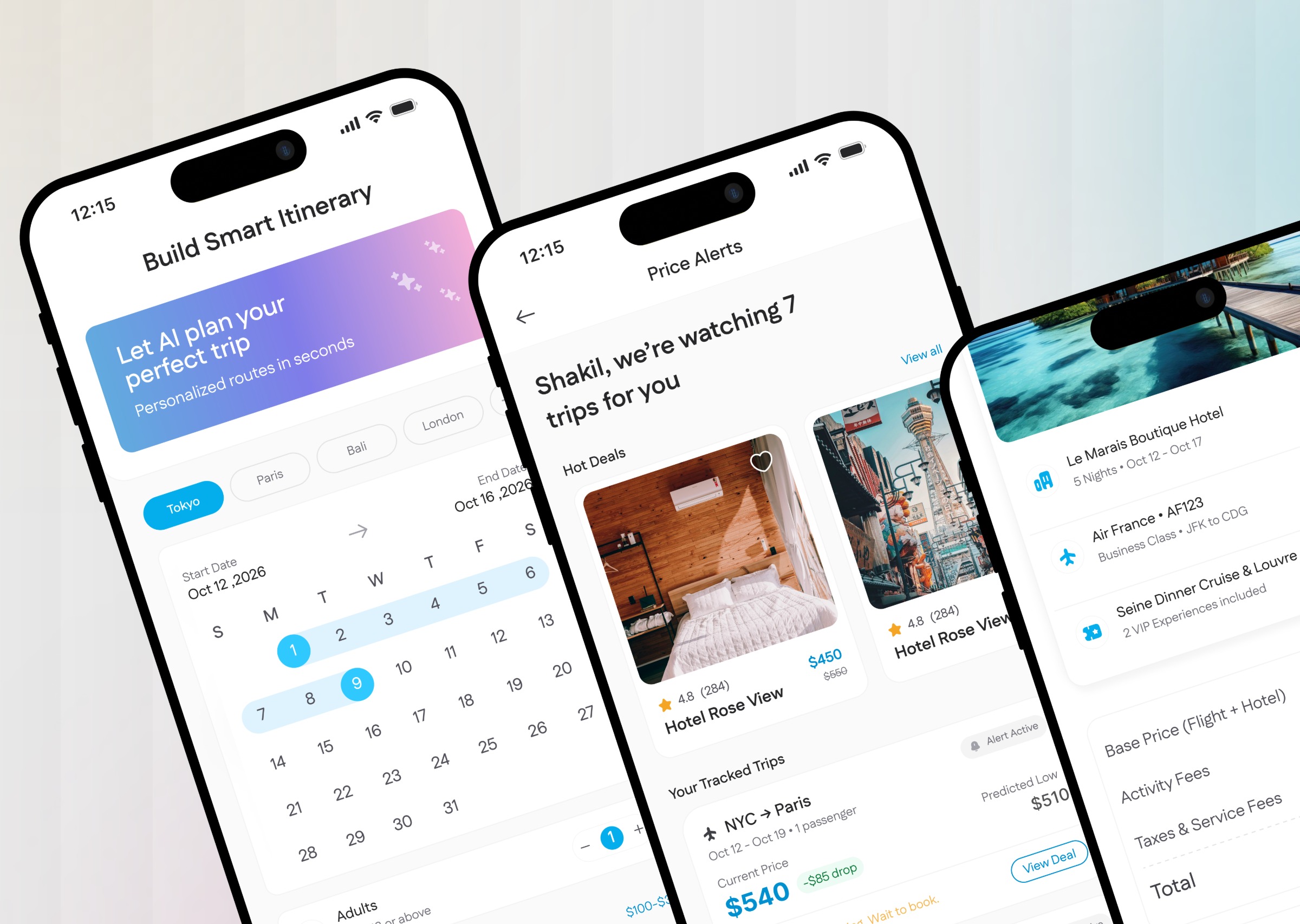 Tourly Travel App UI Design Image 1