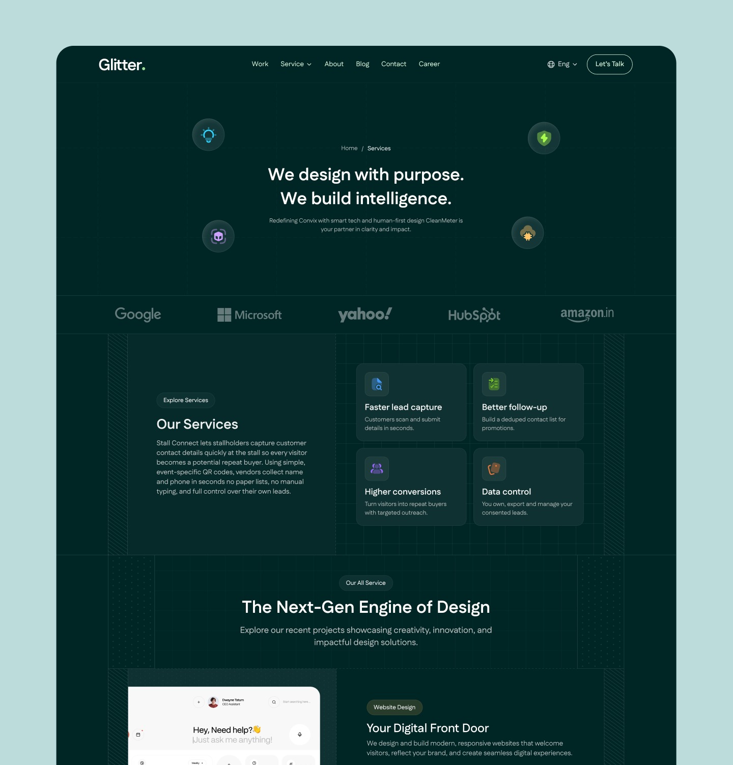 Service Page of Digital Agency Website | Glitter Theme Image 0